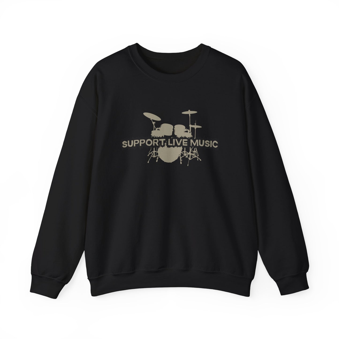 "Support Live Music" Unisex Crewneck Sweatshirt