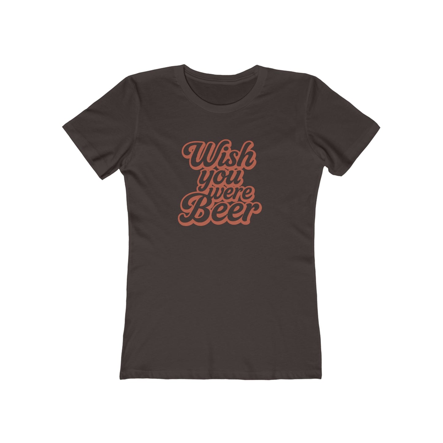 "Wish You Were Beer" slim-fit women's tee