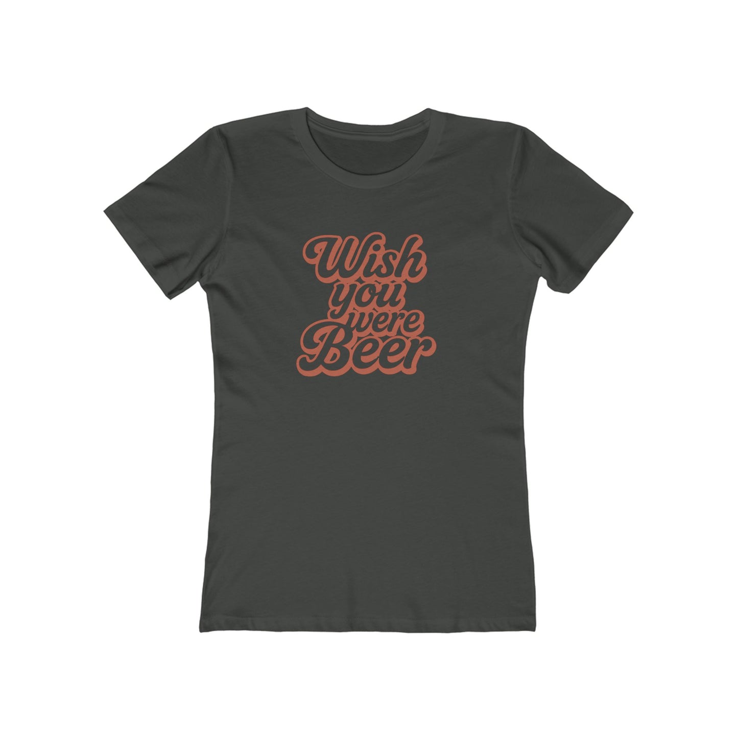 "Wish You Were Beer" slim-fit women's tee