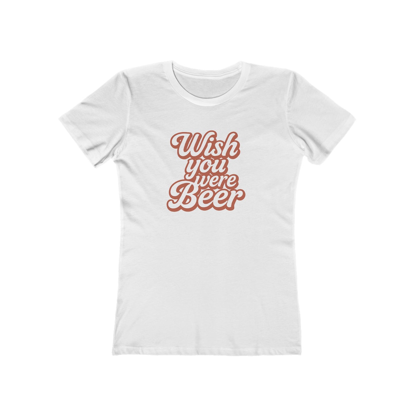 "Wish You Were Beer" slim-fit women's tee