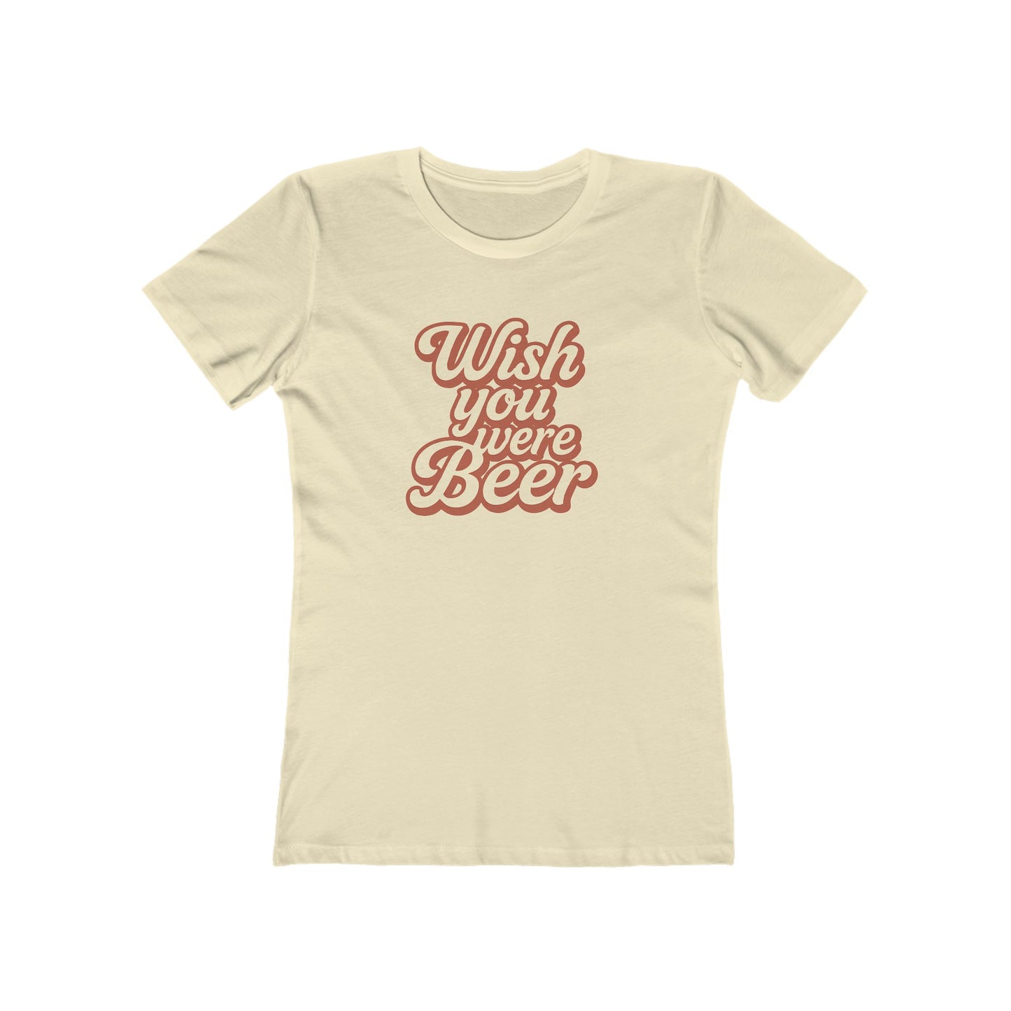 "Wish You Were Beer" slim-fit women's tee