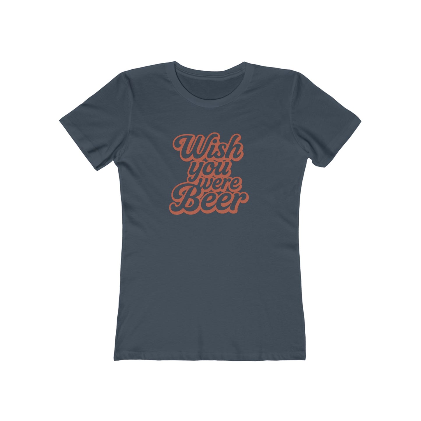 "Wish You Were Beer" slim-fit women's tee