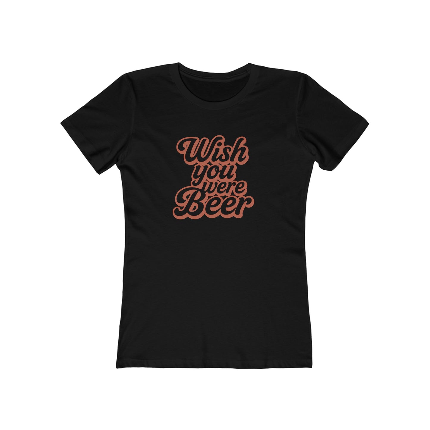 "Wish You Were Beer" slim-fit women's tee