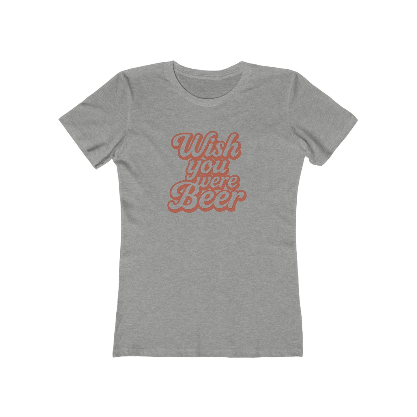 "Wish You Were Beer" slim-fit women's tee