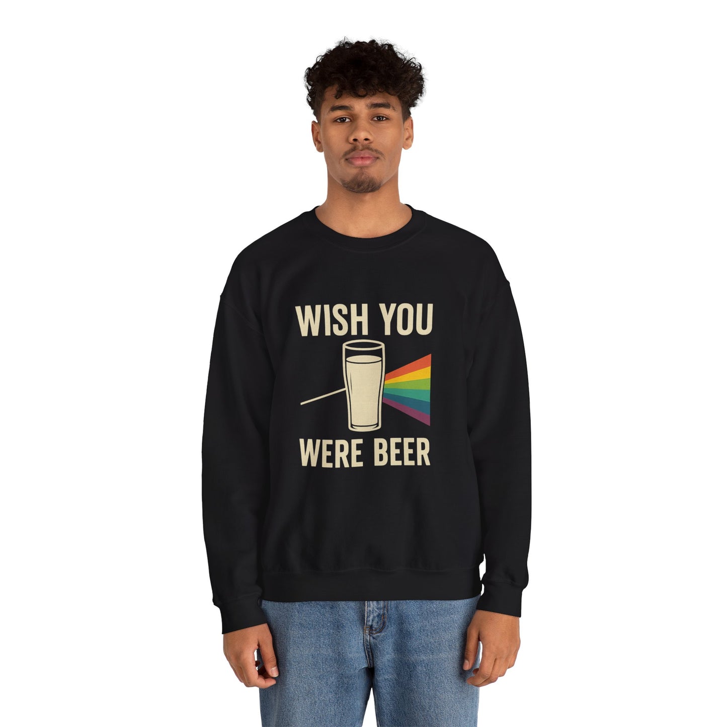 "Wish You Were Beer" Unisex Crewneck Sweatshirt